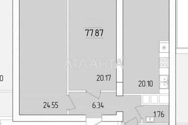 3-кімнатна квартира за адресою вул. Краснова (площа 77,6 м²) - Atlanta.ua - фото 68