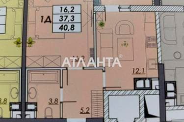 1-кімнатна квартира за адресою Овідіопольська дор. (площа 40,8 м²) - Atlanta.ua - фото 13