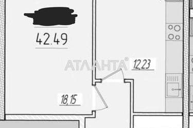1-кімнатна квартира за адресою вул. Краснова (площа 42,4 м²) - Atlanta.ua - фото 36