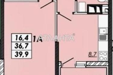 1-комнатная квартира по адресу Овидиопольская дор. (площадь 39,9 м²) - Atlanta.ua - фото 13