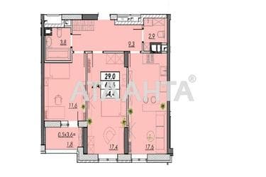 2-комнатная квартира по адресу Овидиопольская дор. (площадь 64,4 м²) - Atlanta.ua - фото 13