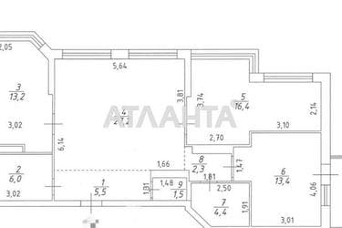 1-комнатная квартира по адресу ул. Вильямса ак. (площадь 93,2 м²) - Atlanta.ua - фото 24