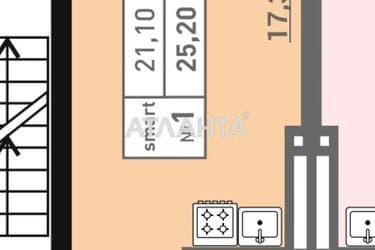 1-кімнатна квартира за адресою вул. Пішонівська (площа 25,2 м²) - Atlanta.ua - фото 10