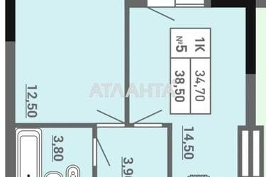 1-кімнатна квартира за адресою вул. Пішонівська (площа 38,5 м²) - Atlanta.ua - фото 10