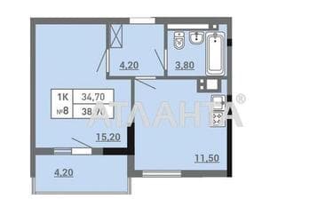 1-кімнатна квартира за адресою вул. Пішонівська (площа 38,9 м²) - Atlanta.ua - фото 10