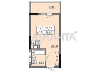 1-кімнатна квартира за адресою вул. Пішонівська (площа 29 м²) - Atlanta.ua - фото 16