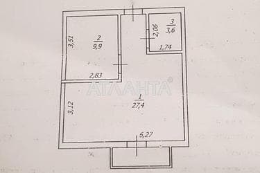 1-room apartment apartment by the address st. Chernomorskaya (area 47,3 m²) - Atlanta.ua - photo 36