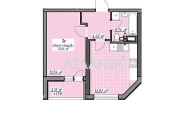 1-room apartment apartment by the address st. Glushko ak pr Dimitrova pr (area 35,6 m²) - Atlanta.ua - photo 26