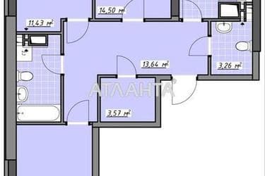 3-комнатная квартира по адресу Глушко ак. Пр. (площадь 85 м²) - Atlanta.ua - фото 20