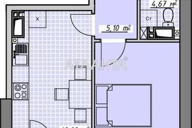 1-кімнатна квартира за адресою Курортний пров. (площа 37,7 м²) - Atlanta.ua - фото 24