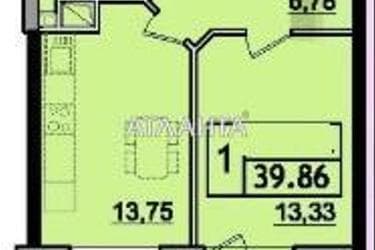 1-комнатная квартира по адресу ул. Сахарова (площадь 40 м²) - Atlanta.ua - фото 19