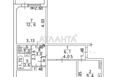 3-комнатная квартира по адресу ул. Бочарова ген. (площадь 63 м²) - Atlanta.ua - imageAlt 28