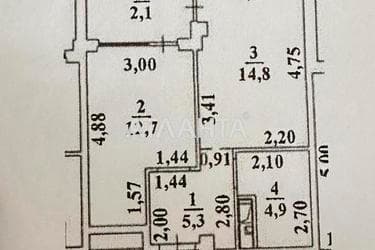1-комнатная квартира по адресу ул. Софиевская (площадь 40 м²) - Atlanta.ua - imageAlt 14