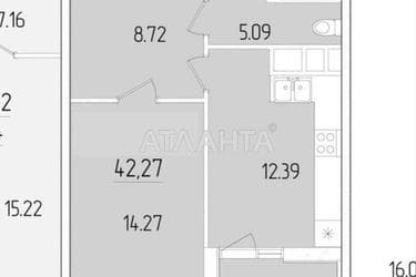 1-кімнатна квартира за адресою вул. Краснова (площа 43 м²) - Atlanta.ua - фото 36