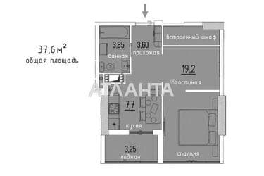 1-комнатная квартира по адресу ул. Бугаевская (площадь 37,6 м²) - Atlanta.ua - фото 16