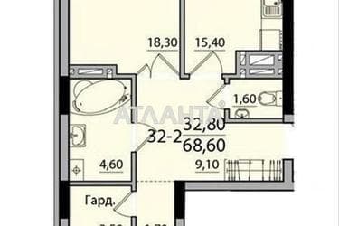 2-rooms apartment apartment by the address st. Ruska (area 68,6 m²) - Atlanta.ua - photo 22
