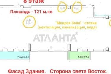 4+-rooms apartment apartment by the address st. Karantinnaya Lizoguba (area 121 m²) - Atlanta.ua - photo 6