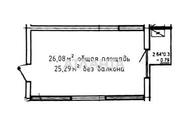 1-кімнатна квартира за адресою вул. Приморська (площа 26,1 м²) - Atlanta.ua - фото 8