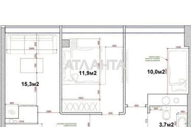 2-кімнатна квартира за адресою вул. Перлинна (площа 46 м²) - Atlanta.ua - фото 22