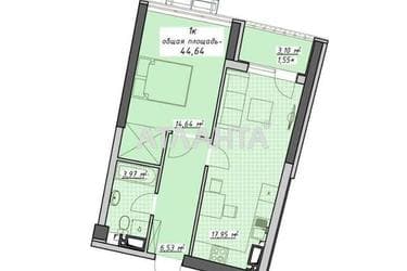 1-room apartment apartment by the address st. Kurortnyy per (area 44,6 m²) - Atlanta.ua - photo 22