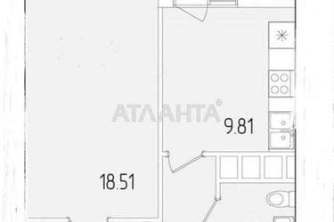 1-room apartment apartment by the address st. Krasnova (area 42,5 m²) - Atlanta.ua - photo 11