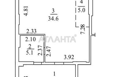 2-rooms apartment apartment by the address st. Profsoyuznaya (area 64 m²) - Atlanta.ua - photo 10