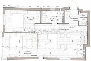 2-rooms apartment apartment by the address st. Topolnaya ul (area 70,6 m²) - Atlanta.ua - photo 37