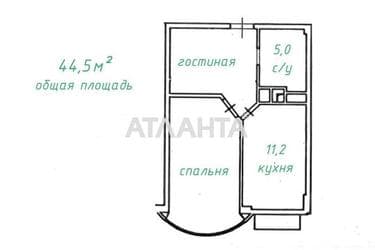 1-room apartment apartment by the address st. Zhemchuzhnaya (area 44,5 m²) - Atlanta.ua - photo 28