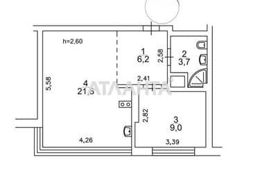 1-кімнатна квартира за адресою вул. Сергія Данченка (площа 40,2 м²) - Atlanta.ua - фото 16