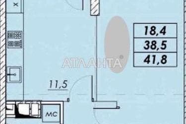 1-кімнатна квартира за адресою вул. Прохорівська (площа 41,8 м²) - Atlanta.ua - фото 12