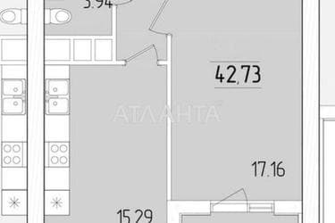 1-room apartment apartment by the address st. Krasnova (area 42,1 m²) - Atlanta.ua - photo 14