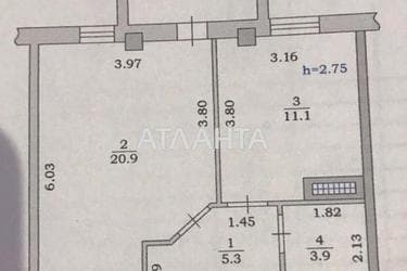 1-кімнатна квартира за адресою вул. Новоселів (площа 44 м²) - Atlanta.ua - фото 18