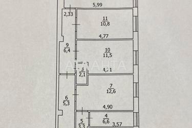 4+-rooms apartment apartment by the address st. Zhukovskogo (area 110,2 m²) - Atlanta.ua - photo 12