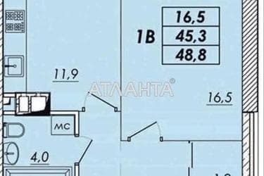 1-кімнатна квартира за адресою вул. Прохорівська (площа 48,8 м²) - Atlanta.ua - фото 8