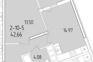 1-комнатная квартира по адресу ул. Краснова (площадь 42,7 м²) - Atlanta.ua - фото 18