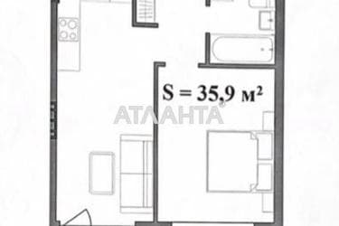1-room apartment apartment by the address st. Shirokaya (area 35,9 m²) - Atlanta.ua - photo 12