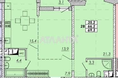 2-кімнатна квартира за адресою вул. Прохорівська (площа 67,9 м²) - Atlanta.ua - фото 6