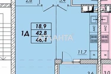1-кімнатна квартира за адресою вул. Прохорівська (площа 45,3 м²) - Atlanta.ua - фото 12