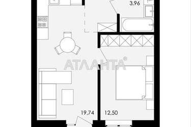 1-комнатная квартира по адресу Замарстыновская ул. (площадь 41,1 м²) - Atlanta.ua - фото 14