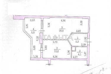 1-кімнатна квартира за адресою вул. Райдужний м-н (площа 52,4 м²) - Atlanta.ua - фото 16