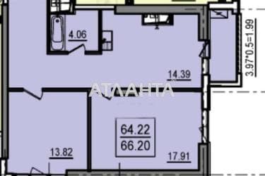 2-комнатная квартира по адресу ул. Дача Ковалевского (площадь 66,2 м²) - Atlanta.ua - фото 20