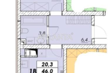 1-комнатная квартира по адресу ул. Прохоровская (площадь 49,5 м²) - Atlanta.ua - фото 8