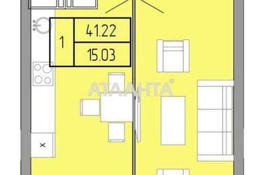 1-room apartment apartment by the address st. Pishonovskaya (area 42,4 m²) - Atlanta.ua - photo 20