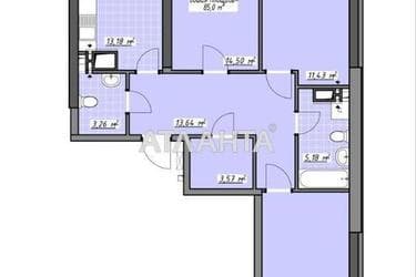 3-комнатная квартира по адресу Глушко ак. Пр. (площадь 85 м²) - Atlanta.ua - фото 11