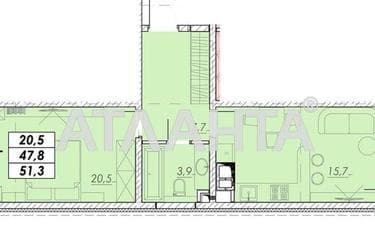 1-комнатная квартира по адресу ул. Прохоровская (площадь 51,3 м²) - Atlanta.ua - фото 30