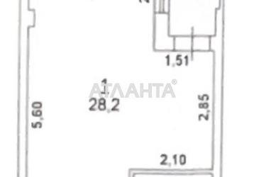1-комнатная квартира по адресу ул. Софиевская (площадь 33,8 м²) - Atlanta.ua - фото 18