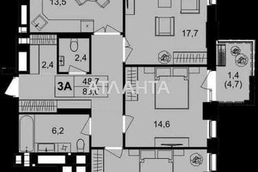 3-rooms apartment apartment by the address st. Kirpichnyy per (area 88,6 m²) - Atlanta.ua - photo 27