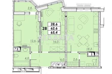 2-rooms apartment apartment by the address st. Prokhorovskaya Khvorostina (area 65,4 m²) - Atlanta.ua - photo 21