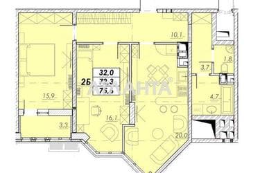 2-rooms apartment apartment by the address st. Prokhorovskaya Khvorostina (area 75,6 m²) - Atlanta.ua - photo 8