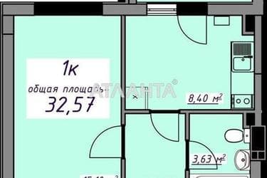 1-кімнатна квартира за адресою вул. Масив 10 (площа 33,6 м²) - Atlanta.ua - фото 13
